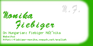 monika fiebiger business card